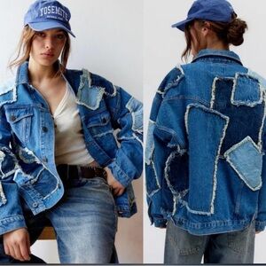 Urban Outfitters Patchwork Denim Jacket